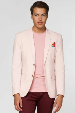OppoSuits Tropical - Birdie - Soft Pink|Heren Deluxe Blazers|Zomer Blazers