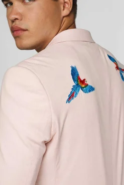OppoSuits Tropical - Birdie - Soft Pink|Heren Deluxe Blazers|Zomer Blazers