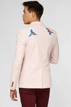 OppoSuits Tropical - Birdie - Soft Pink|Heren Deluxe Blazers|Zomer Blazers