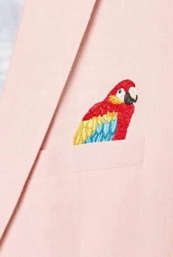 OppoSuits Tropical - Birdie - Soft Pink|Heren Deluxe Blazers|Zomer Blazers