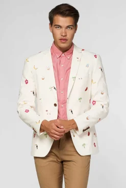 OppoSuits Tropical - Summer Icons - Off White|Heren Zomer Blazers|Deluxe Blazers
