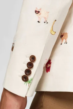 OppoSuits Tropical - Summer Icons - Off White|Heren Zomer Blazers|Deluxe Blazers