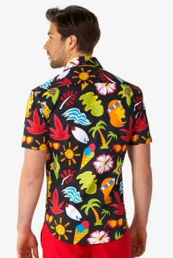 OppoSuits Tropical Thunder|Heren Casual Overhemden|Zomer Overhemden