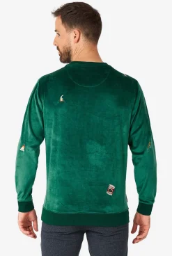 OppoSuits Velvet Green - Xmas Icons|Heren Deluxe Sweaters|Kerst Sweaters
