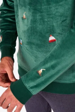 OppoSuits Velvet Green - Xmas Icons|Heren Deluxe Sweaters|Kerst Sweaters