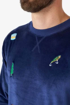 OppoSuits Velvet Navy - Xmas Icons|Heren Deluxe Sweaters|Kerst Sweaters