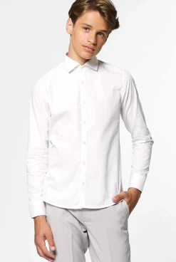 OppoSuits White Knight| Effen Gekleurde Overhemden