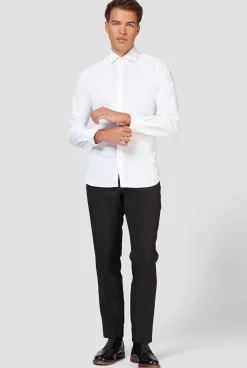 OppoSuits White Knight|Heren Effen Gekleurde Overhemden