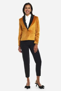 OppoSuits Womens Dinner Jacket - Gold|DAMES Kerstblazers|Dinner Jackets
