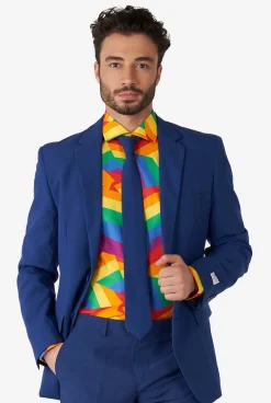OppoSuits Zig Zag Rainbow|Heren Casual Overhemden